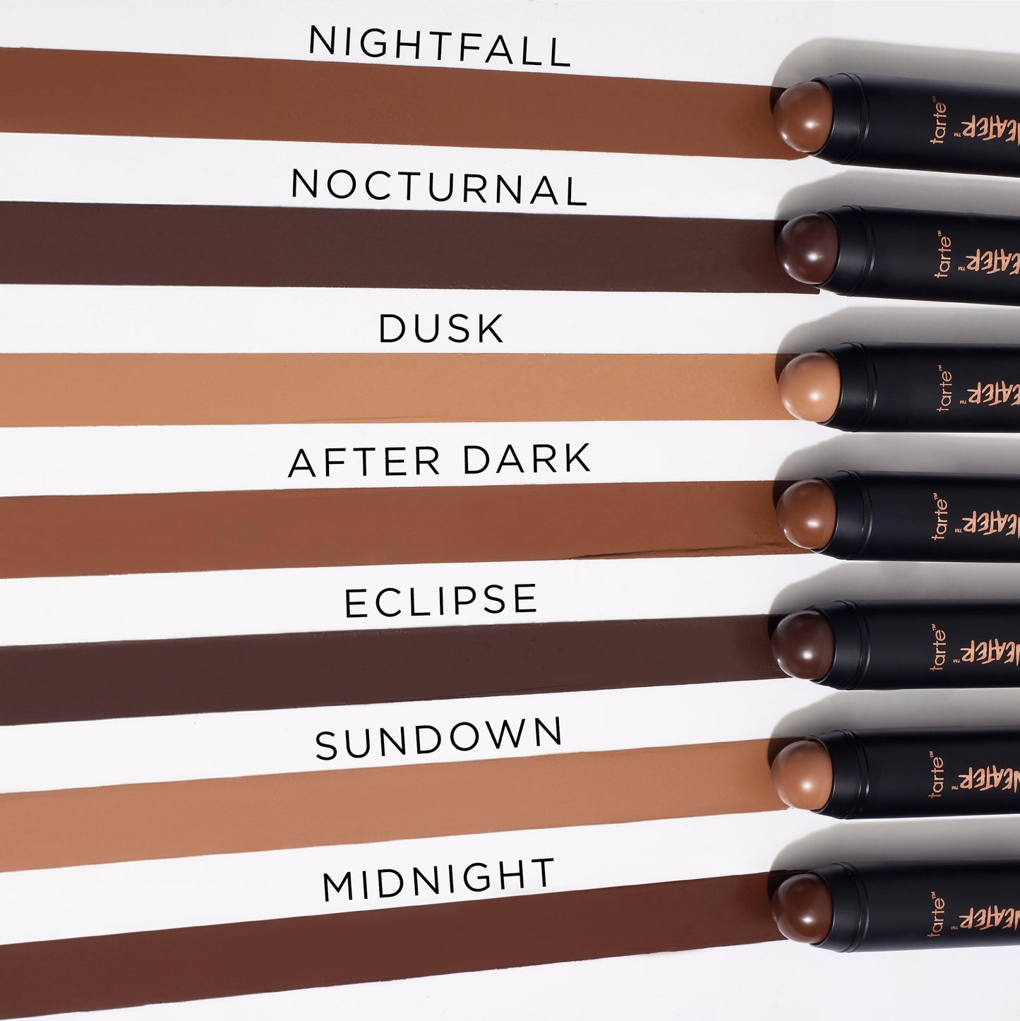 tarte maneater silk stick bronzer – Buildable Lightweight Cream Bronzer, Natural Matte Finish, Vegan & Cruelty-Free, full size, after dark