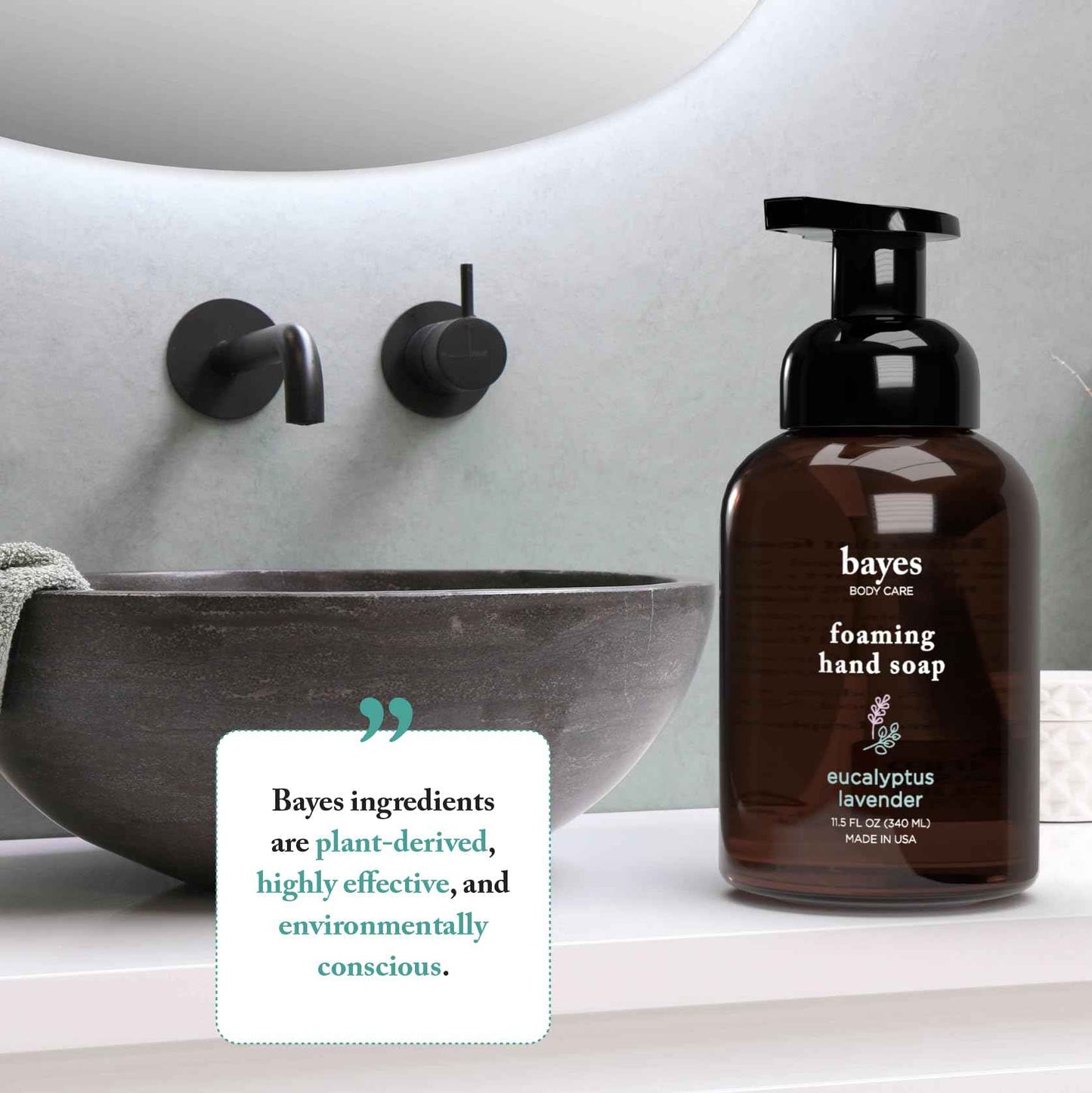 Foaming Hand Soap - Aromatic and Nourishing Hand Wash, Infused with Essential Oils - USDA Certified Biobased - 11.5 Ounce, Eucalyptus Lavender, 2 Pack