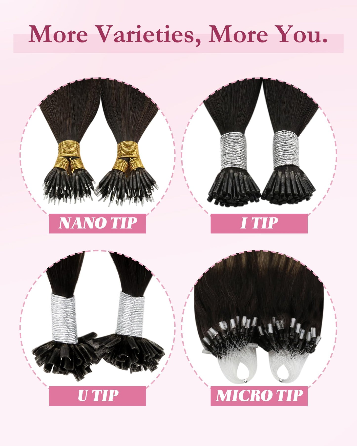 YoungSee Micro Bead Hair Extensions Real Human Hair Brown Highlight Micro Ring Hair Extensions Dark Brown Highlight Blonde Microlink Hair Extension Human Hair Bead Hair Extension 18In 50s 57g