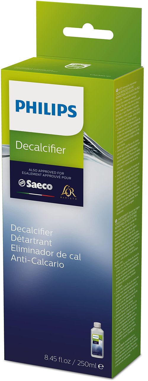 Philips Kitchen Appliances Philips Original Espresso Machine Descaler, Perfect Descalcification for a Prolong Machine Lifetime, 1 Descaling Cycle, Bottle of 250 ml, (CA6700/47)