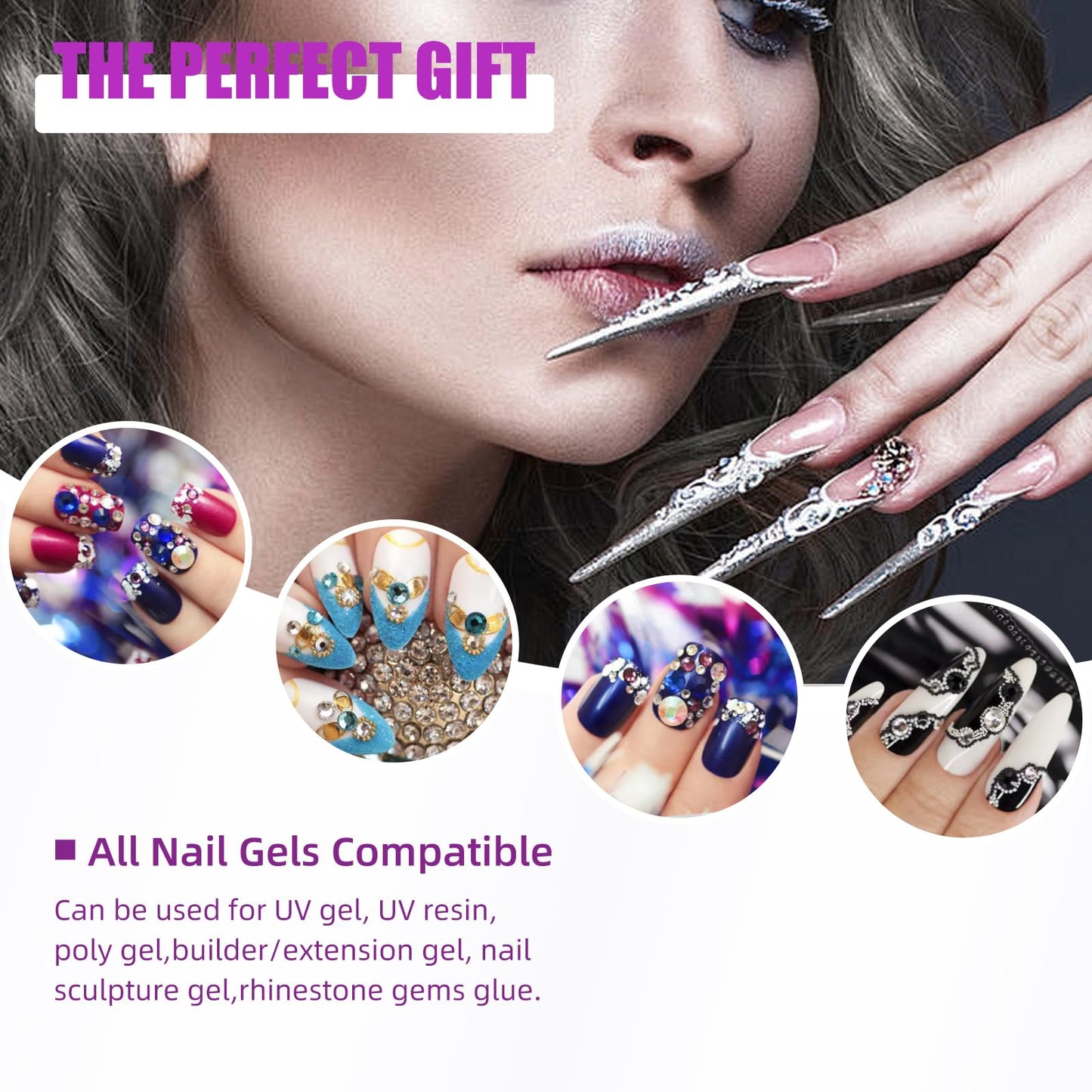 LadyMisty 268W UV LED Nail Lamp, 2026 Upgrade UV Light for Gel Nails with 57 Beads, Nail Dryer with 4 Timer Setting & LCD Touch Display, Professional Nail Lamp – Best Gifts