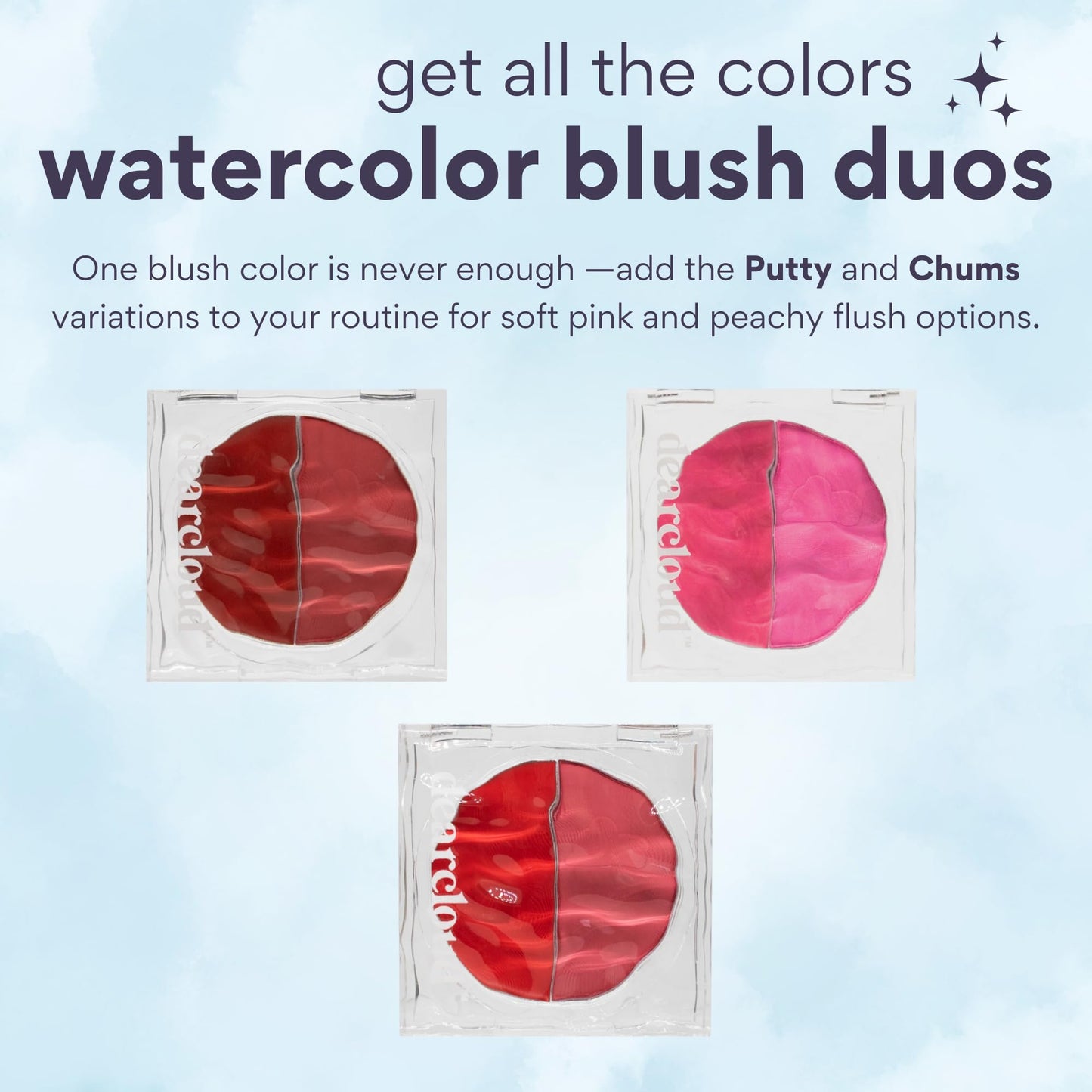 dearcloud Watercolor Blush Duo – Niacinamide Liquid Blush (Bubble)