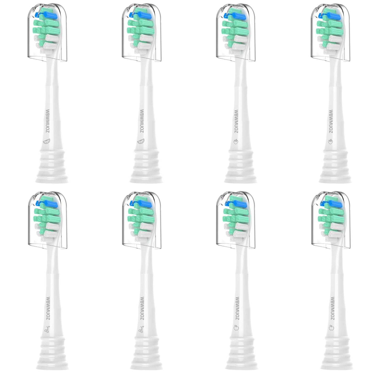 WBWMUOZ Toothbrush Replacement Heads Compatible with Philips Sonicare, 8 Pack