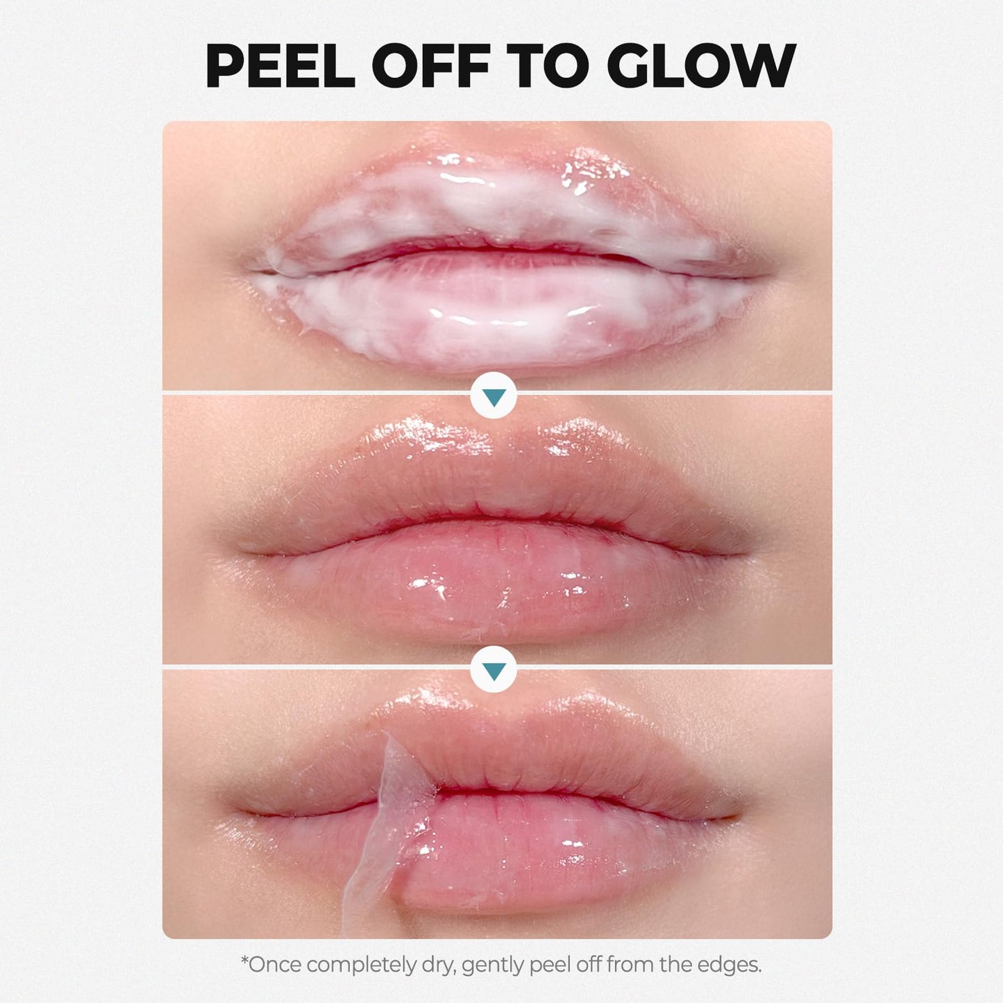 Laka Soothing Prep Lip Mask, Cooling Peel Off Korean Lip Mask, Gentle Exfoliator for Lips, Hygienic & Easy Application, Daily Lip Care, K-Beauty, 0.33 fl.oz