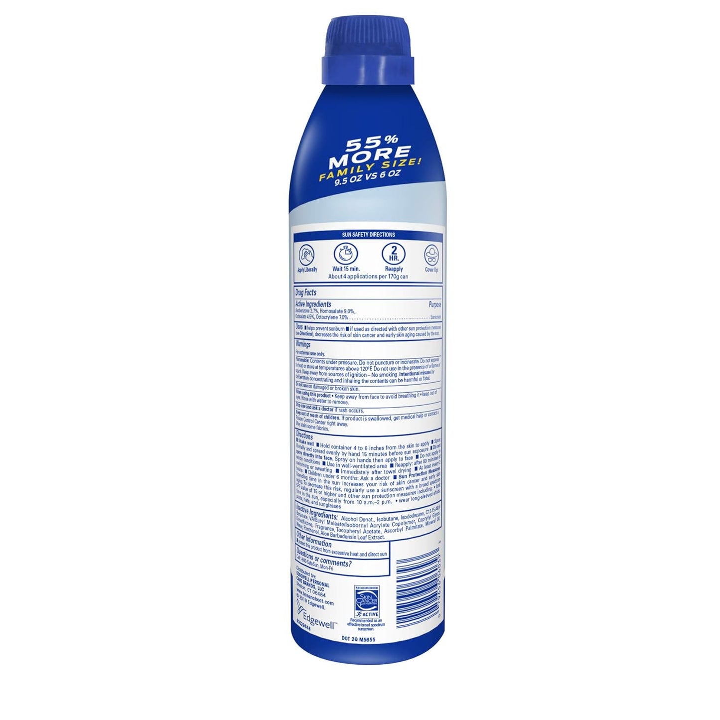 Banana Boat Sunscreen Spray SPF 50 - Lightweight, Non-Greasy Formula | 9.5oz Family Size