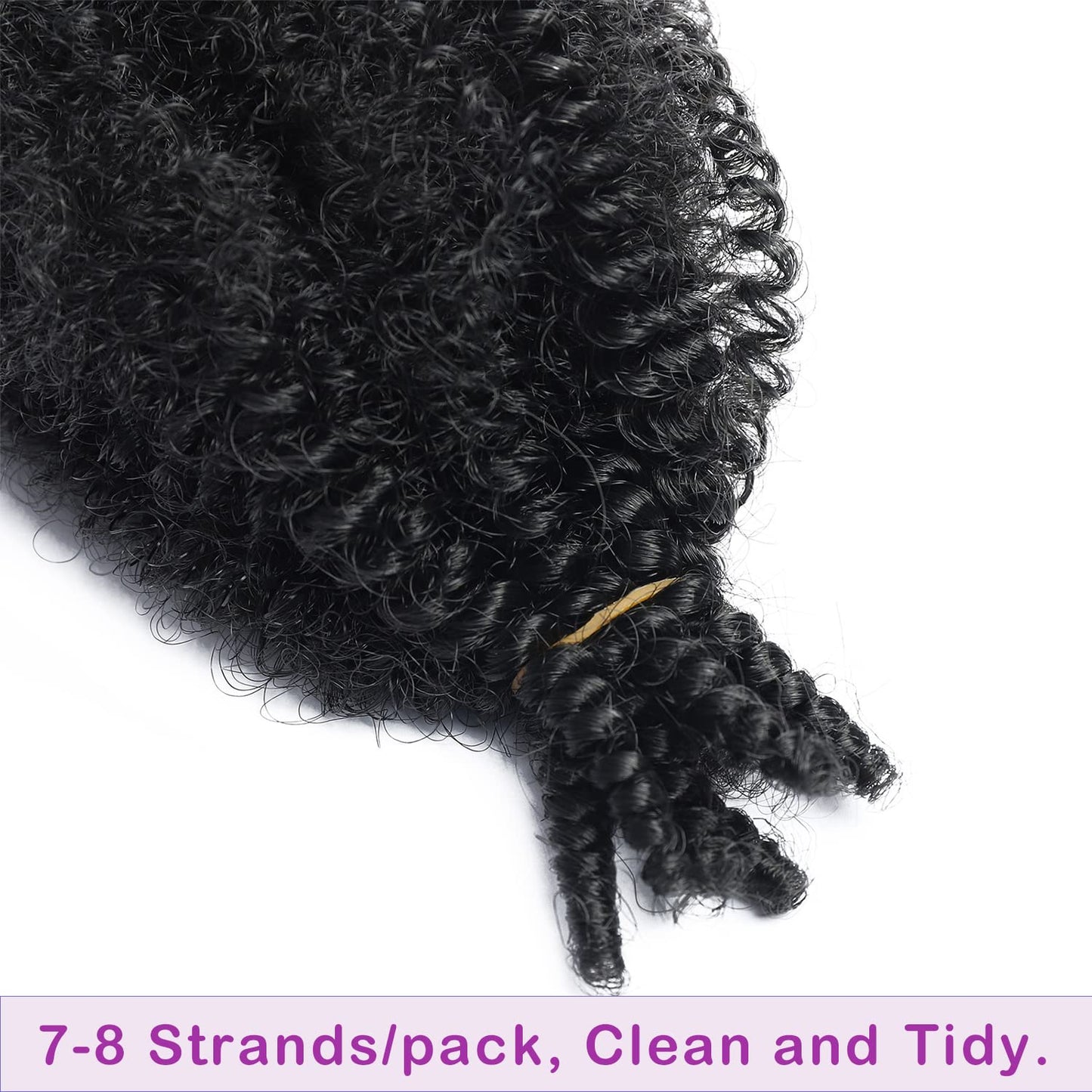 36 Inch Marley Hair Springy Afro Twist Hair 8 Packs Marley Twist Braiding Hair for Faux Locs Crochet Hair Pre Separated Spring Twist Hair Synthetic Hair Extensions(36 Inch, 1B)