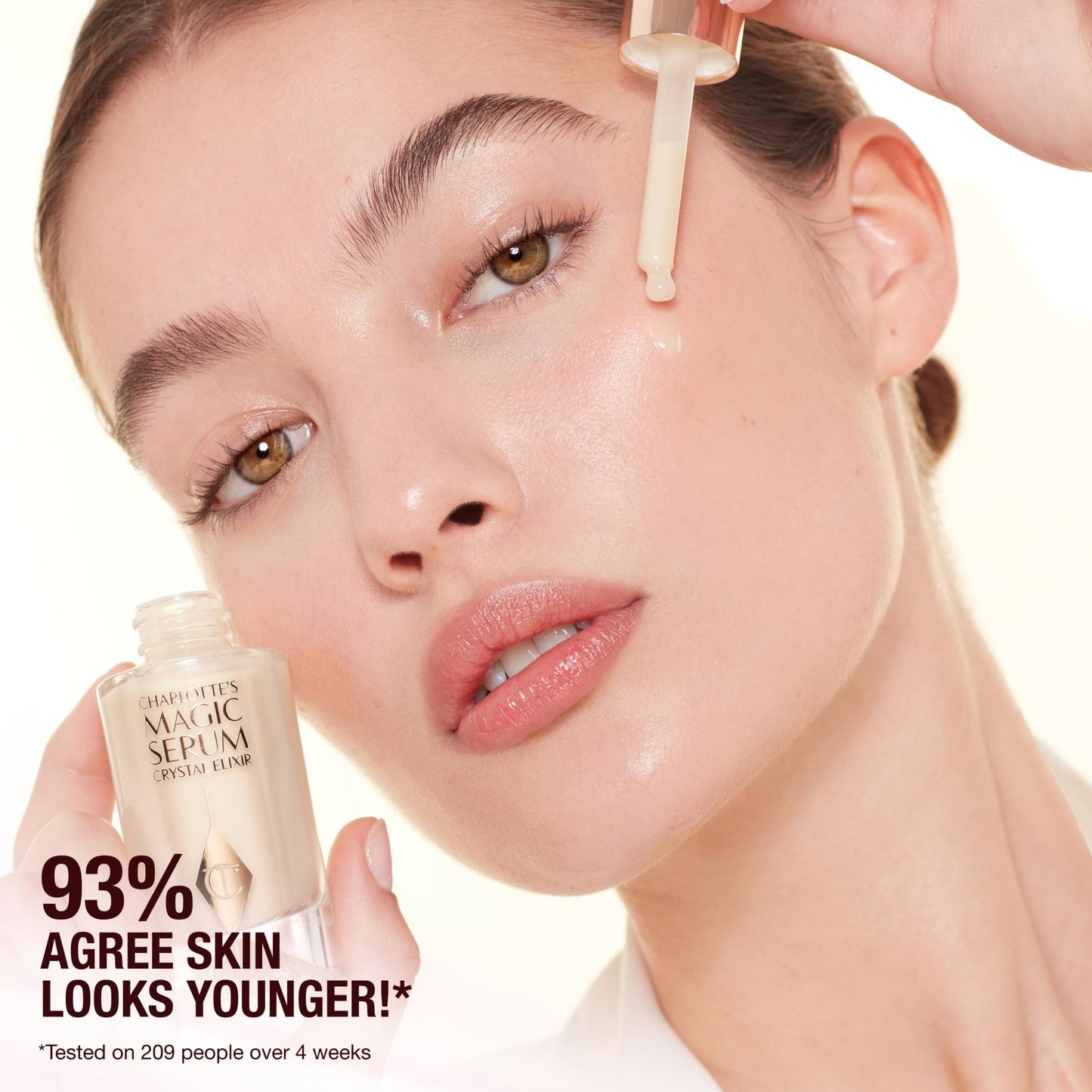 Charlotte Tilbury Magic Serum Crystal Elixir - Anti Aging Skincare Set - Face Firming Peptide, Brightening Vitamin C Serum & Glow-Boosting Niacinamide - Perfect for Gifting & Makeup Pairings (30ml)