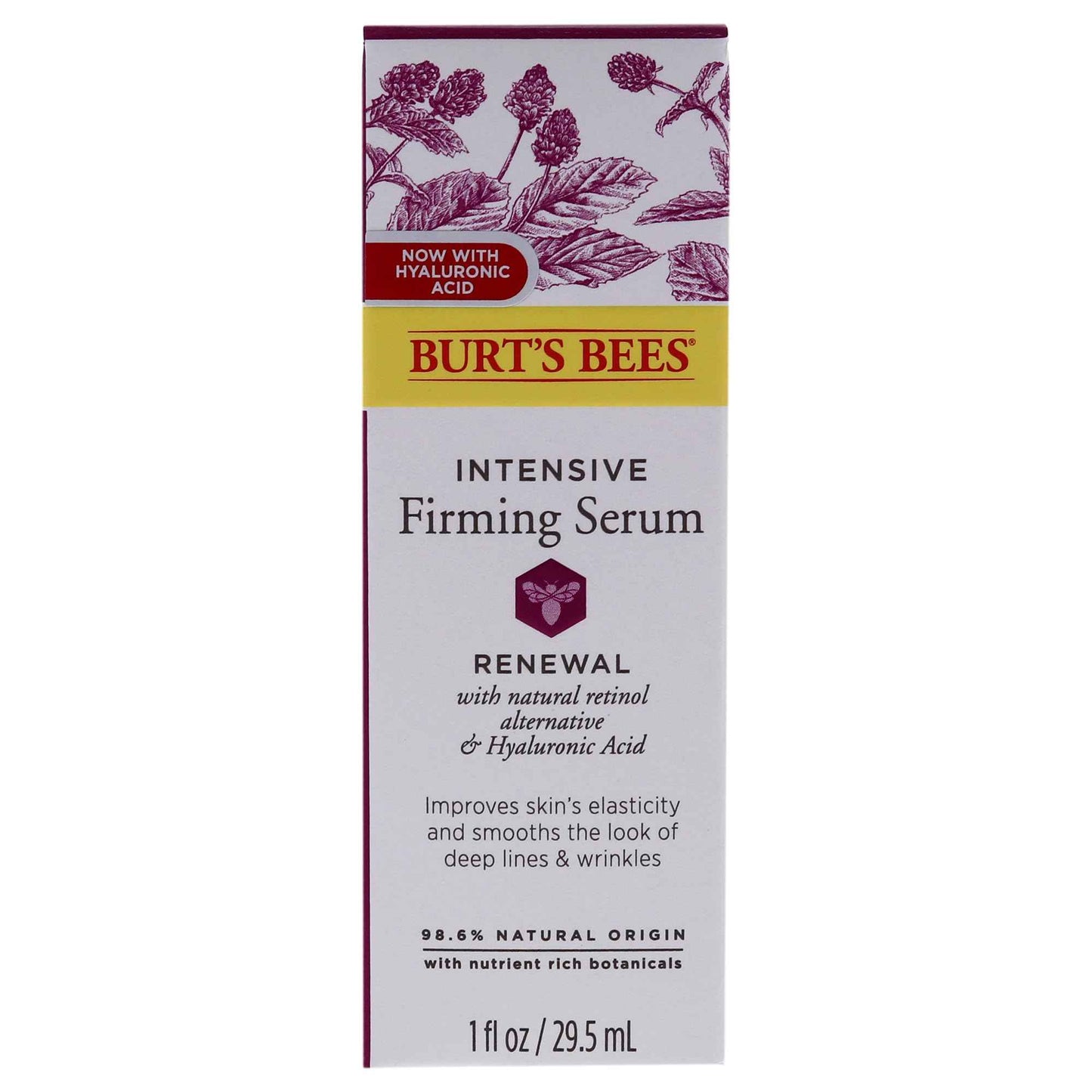 Burt's Bees Renewal Intensive Firming Serum with Bakuchiol Natural Retinol Alternative – 1 ounce (Packaging May Vary)