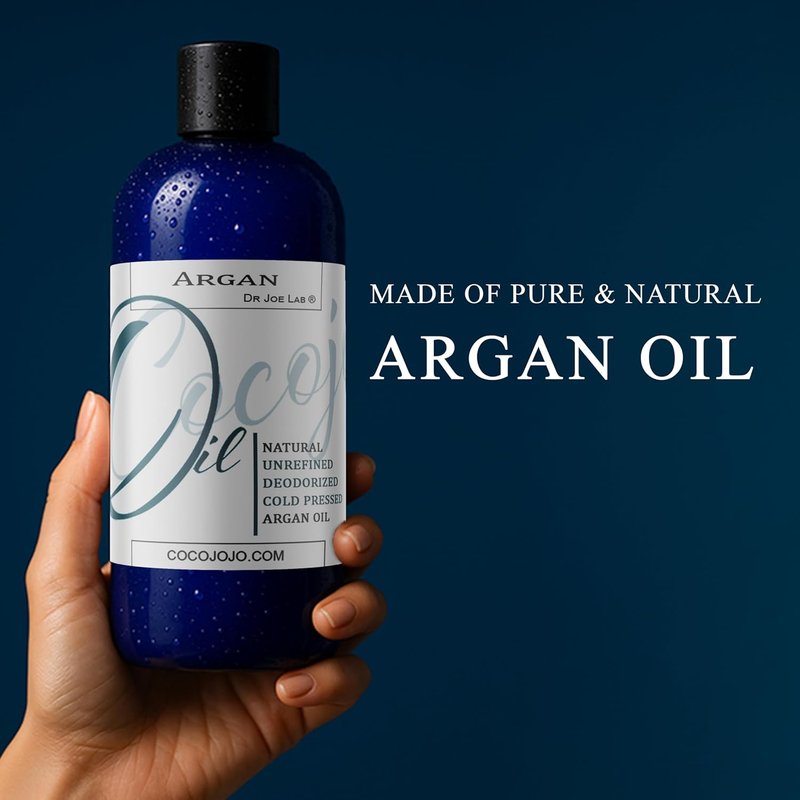 Argan Oil Hair Treatment - Pure Unrefined Cold Pressed Oil for Face & Hair | 32 Oz