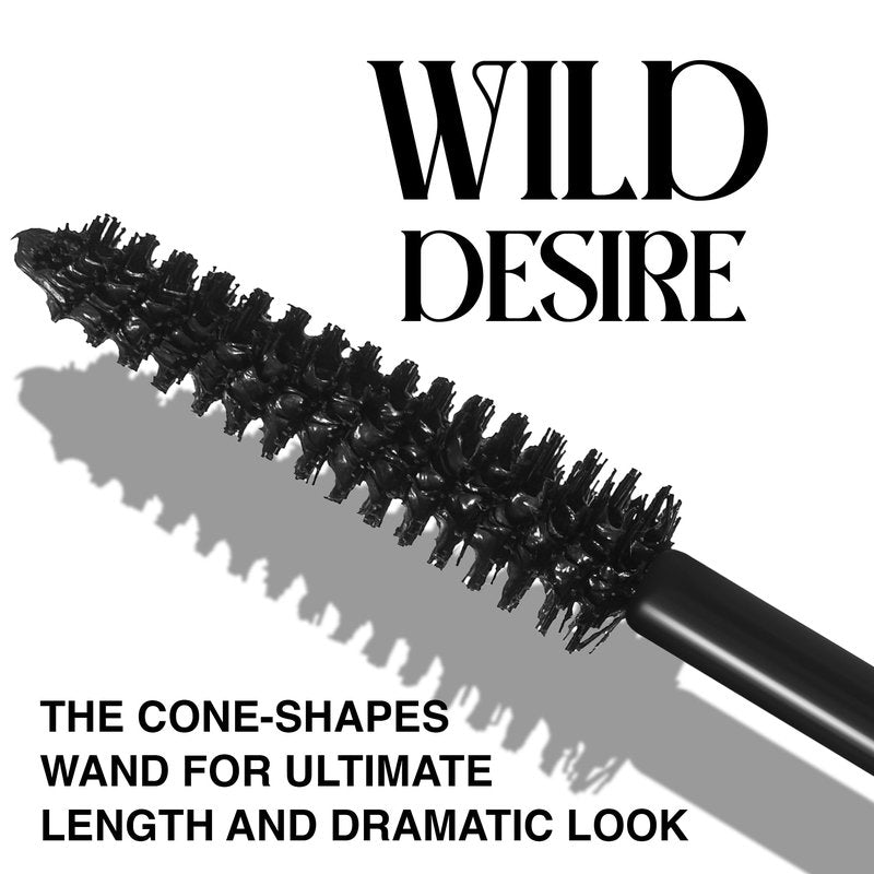 SELESTIA BEAUTY Black Volumizing & Lengthening Mascara Wild Desire – Cone-Shaped Brush for Smooth Application & Hypno Length – Long-Lasting Formula, Clump & Flake Free – 0.34 fl.oz. - Made in Italy