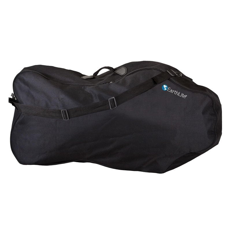 EarthLite Portable Massage Chair Package Vortex - Portable, Compact, Strong and Lightweight incl. Carry Case, Sternum Pad & Strap (15lbs), Black