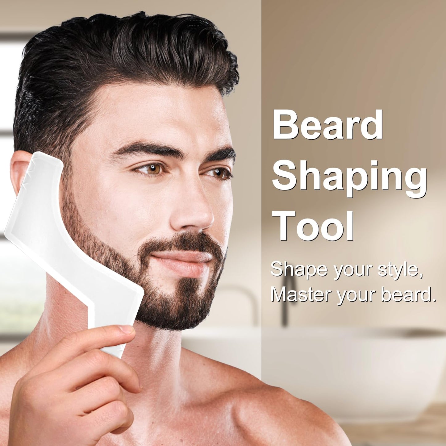 Beard Kit,10-1 Men Gift Set for Fathers Day Dad Gifts W/Straight Razor,Shaping Tool,2 PACK Beard Oil,Moisturize & Soften Mustache,Complete Self Care Beard Trimming Shaving Kit Gift for Husband Him