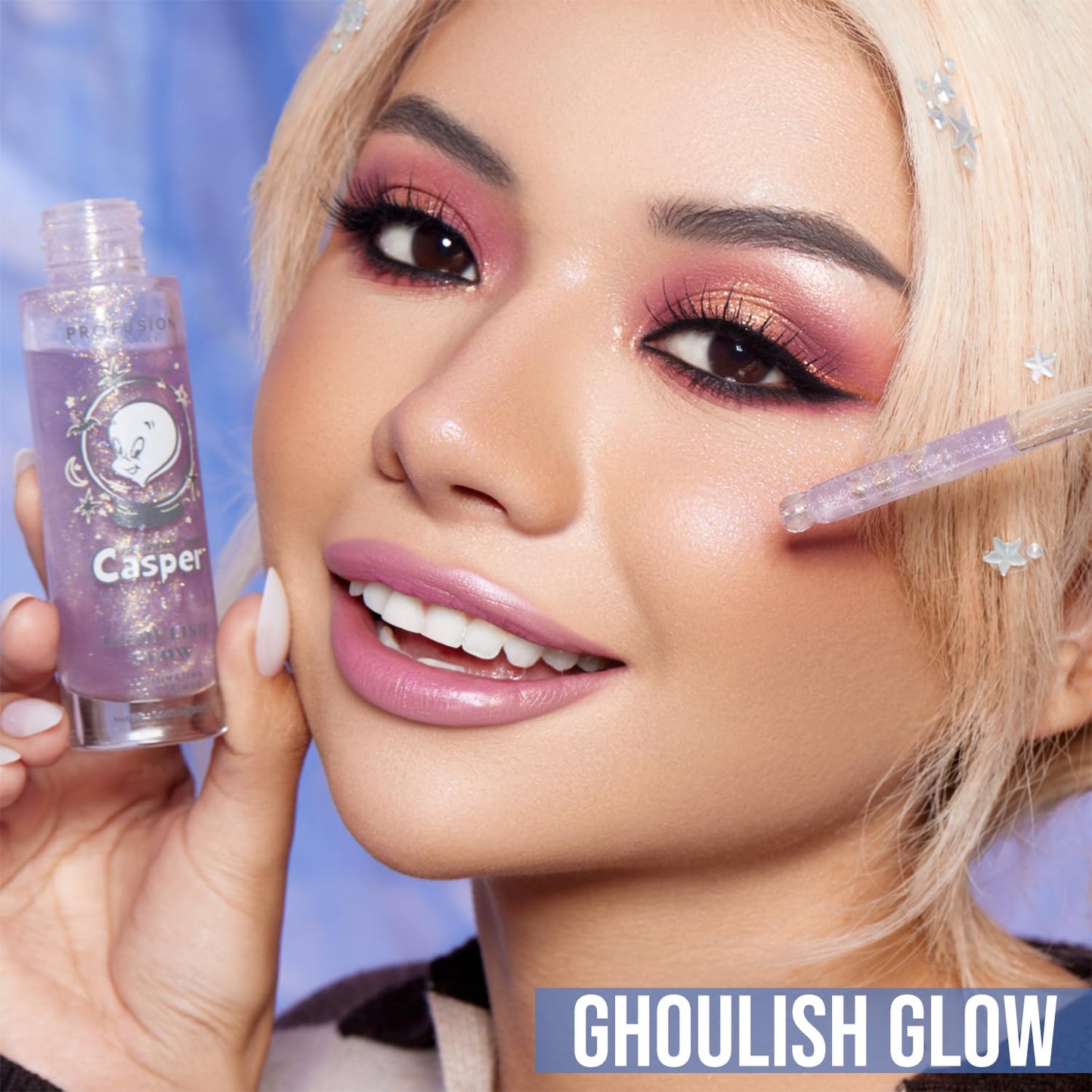 Profusion Cosmetics Ghoulish Glow Illuminating Face Primer Moisturizing and Refreshing Long Lasting Makeup Setting Spray, Natural Look With Advanced Glowing Skin