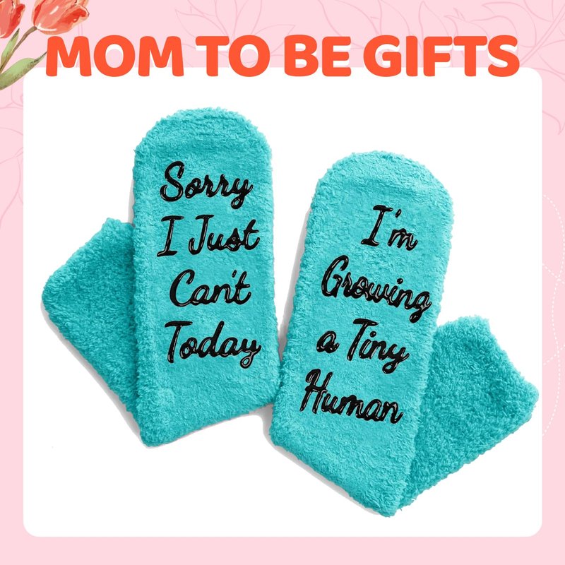 HAPPYPOP Mom to Be Gifts - Pregnancy Socks for Expecting Mothers on Valentine's and Mother's Day, Labor and Delivery Socks