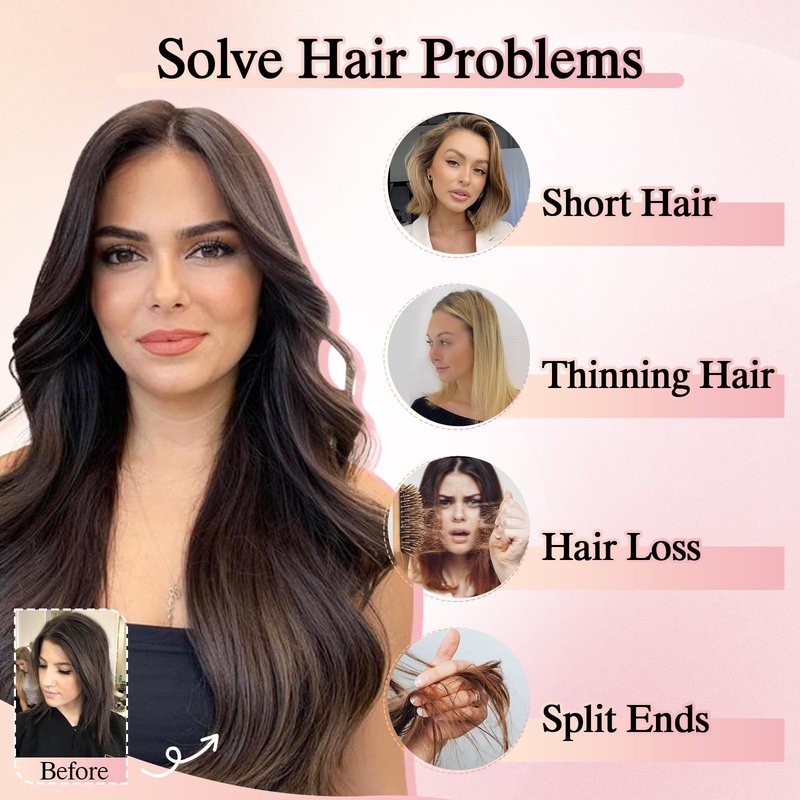 SEGO Pro Microlink Hair Extensions, Micro Loop Human Hair Extensions, Long Straight Invisible Microbead Extensions for Women, 14 inches, Medium Brown mixed Dark Blonde, 50 Strands, 50g/pack