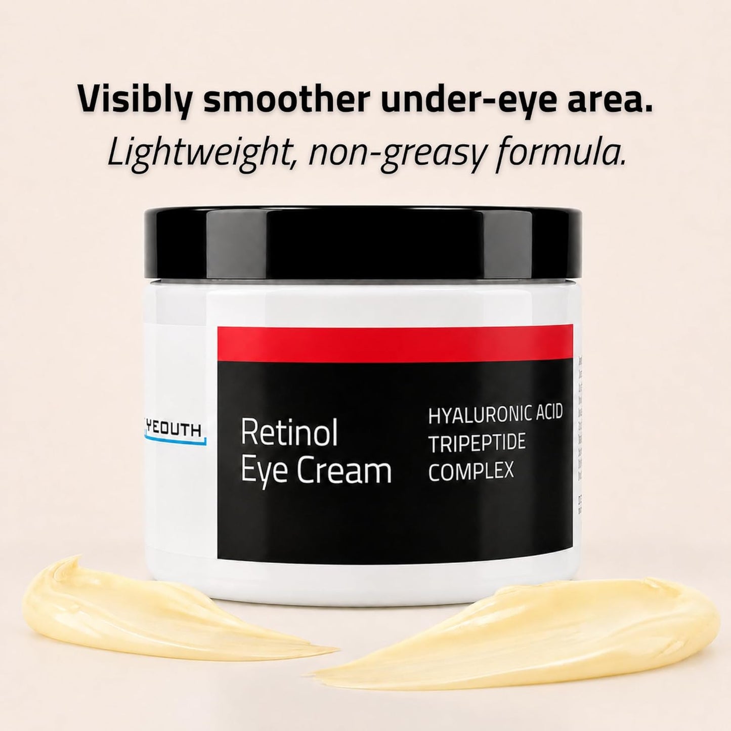 Retinol Cream for Face - Firming Night Moisturizer with Hyaluronic Acid, Ginseng & Green Tea | 2oz
