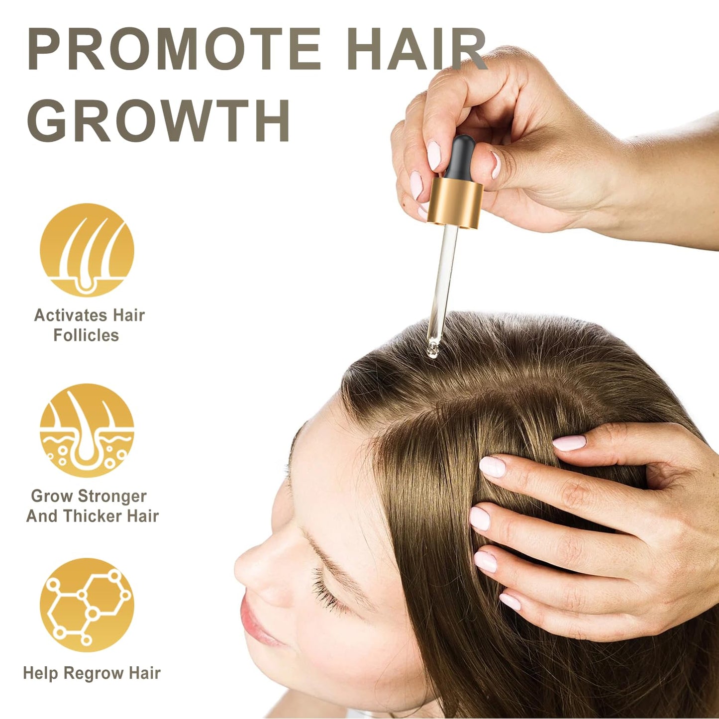 5% Minoxidil Beard Growth Serum for Men and Women, for Hair and Beard Regrowth Treatment - 60ml