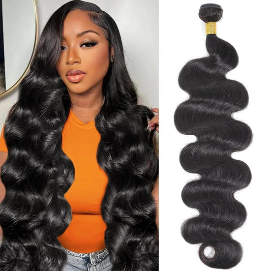 12A Human Hair Bundles 16 Inch Brazilian Body Wave Single Bundles 100% Brazilian Unprocessed Virgin Human Hair 1 Weave Bundle