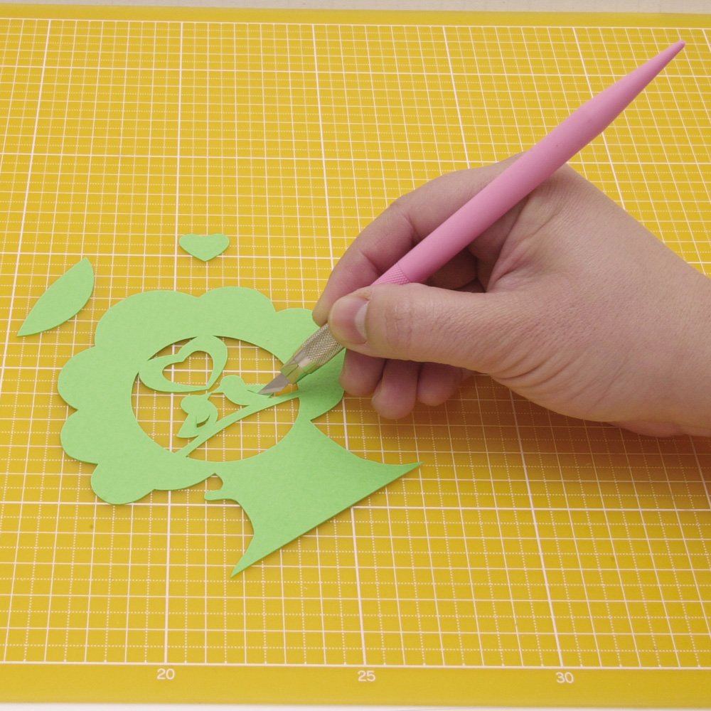 NT Cutter Resin Holder Art Knife, Pink Holder, 1 Knife (D-401P-P)