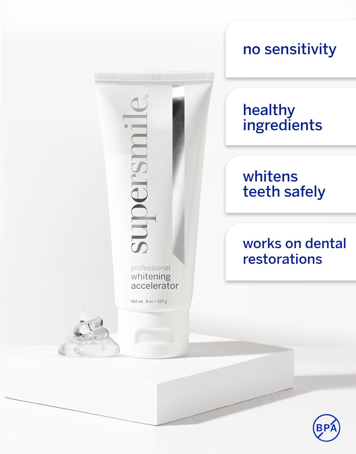 Supersmile Professional Whitening Toothpaste Bundle - Enamel-Safe Cinnamon Flavor for Sensitive Teeth | Accelerator Included