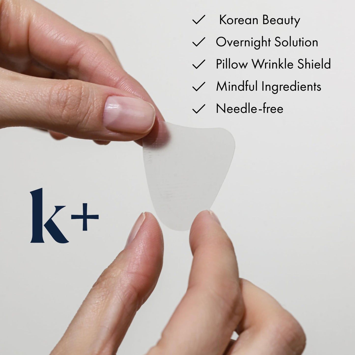 KPLUS K+ Wrinkle Patches for Forehead, Crow’s Feet & Smile Lines – Korean Overnight Patches with Hyaluronic Acid, Peptides & Adenosine (60 Count)