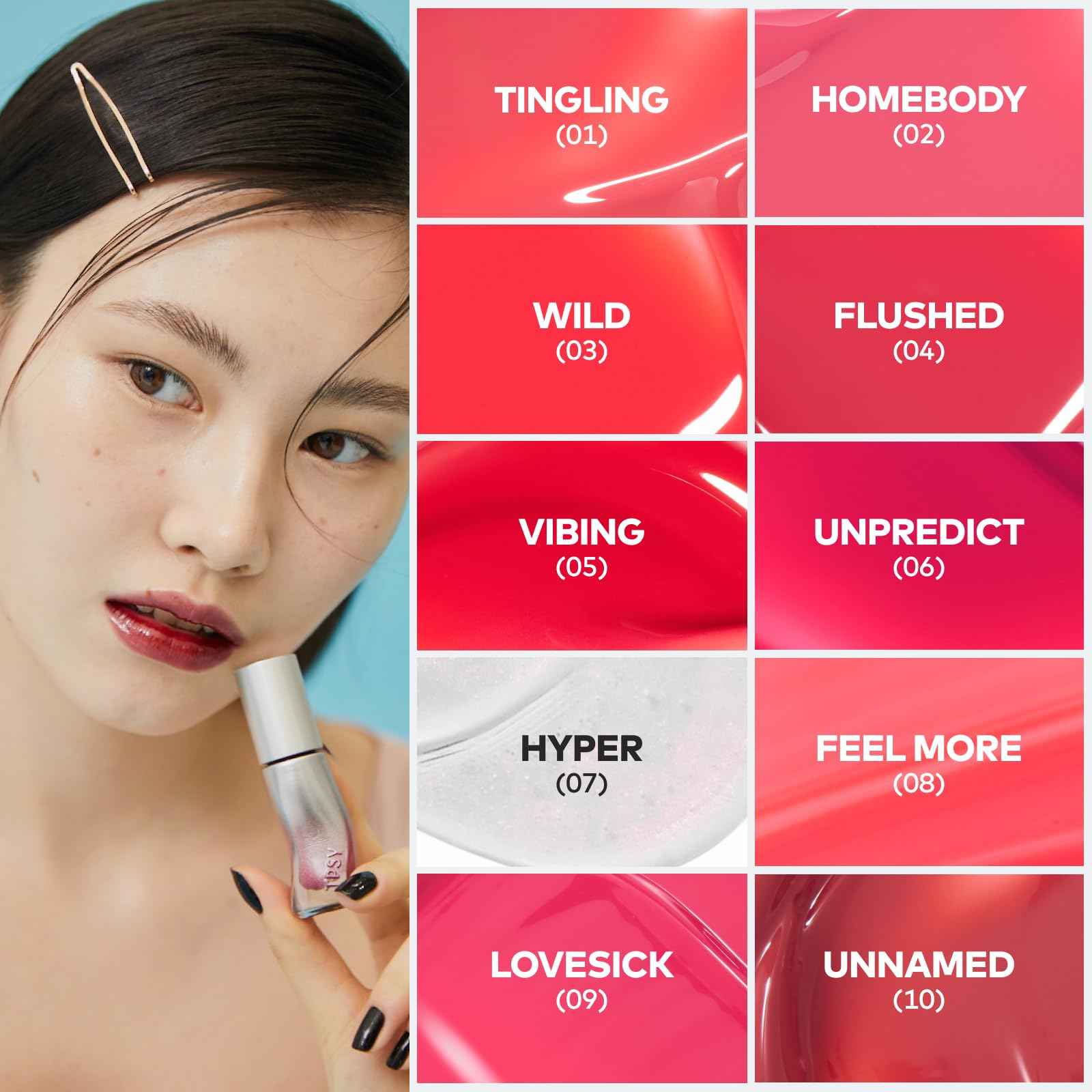 TPSY Juicy Lip Plumper (04 Flushed) - Mauve Pink, Tinted Lip Plumping Gloss, Volumizing & Hydrating, for Fuller Lips, Non-Sticky Glossy Finish, Vegan