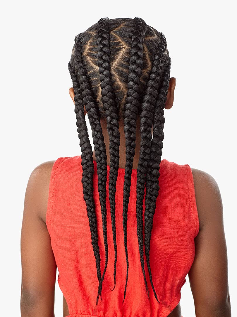 Sensationnel Braiding African Collection 3X X-PRESSION KIDS PRE-STRETCHED BRAID 28'' (5-PACK, 1B)