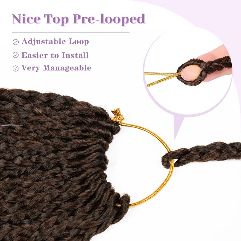 Boho Box Braids Crochet Hair 24 Inch, Goddess Crochet Box Braids with Curly Ends, Pre Looped Synthetic Crochet Hair for Black Women – NAYOO