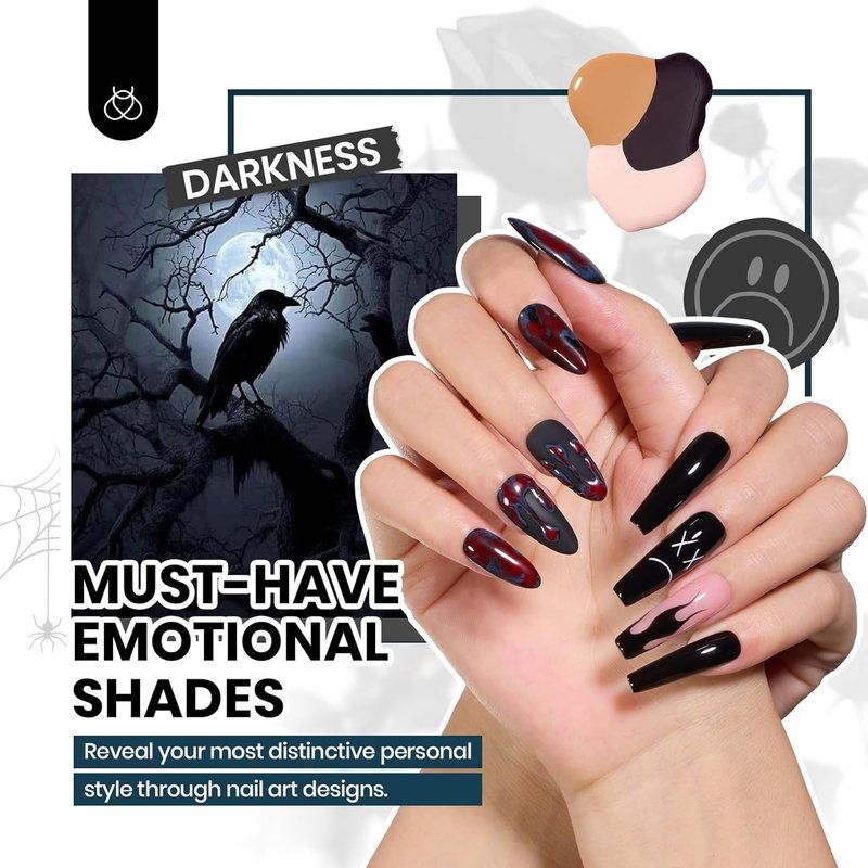 Beetles Gel Nail Polish Set - 60 Color Emotional Spectrum Kit | Base & Top Coat, UV/LED Soak Off