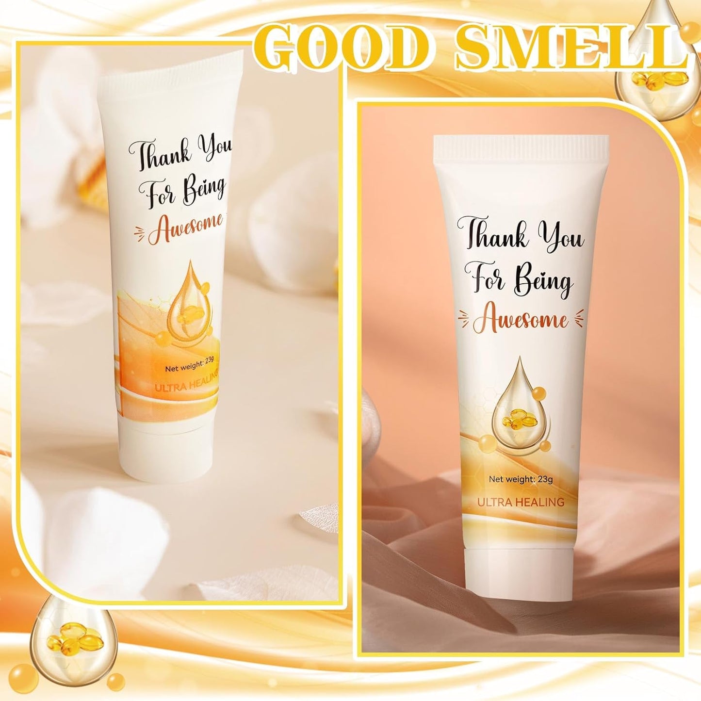 Thank You Hand and Body Cream Set - 35 Pcs Inspirational Gifts for Coworkers & Teachers | Travel Size Moisturizer for Dry Skin