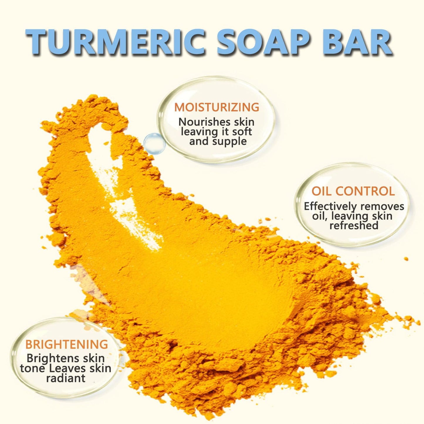 PARWENE Bacne Out Bar, Acne Healing Soap with Turmeric Vitamin C & Alphaarbutin, Natural Exfoliating Cleanser for Back, Face, Chest, Shoulders (1)