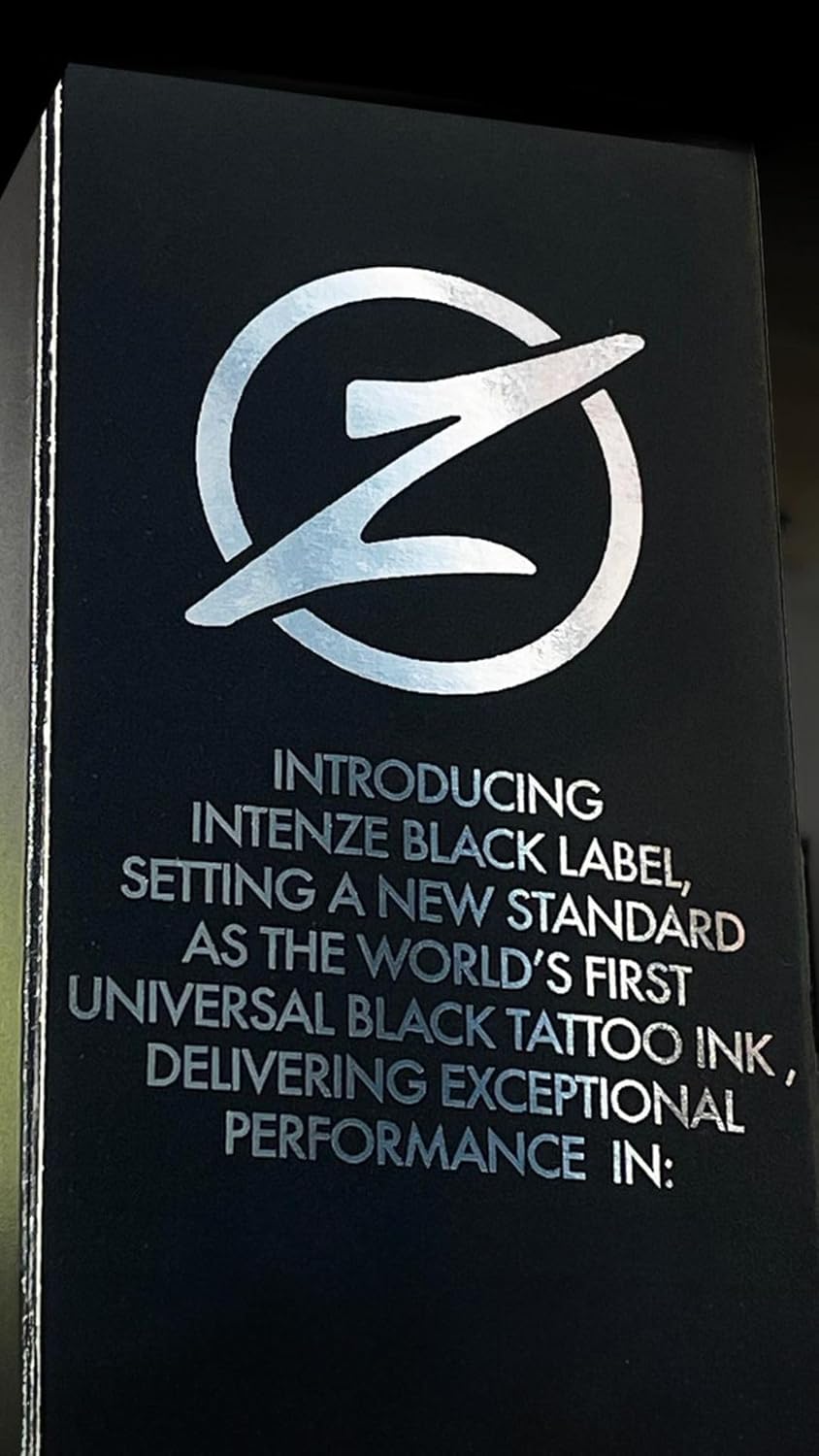 Intenze Black Label Tattoo Ink - Professional Grade 8oz Bottle | ISO Certified, Made in USA