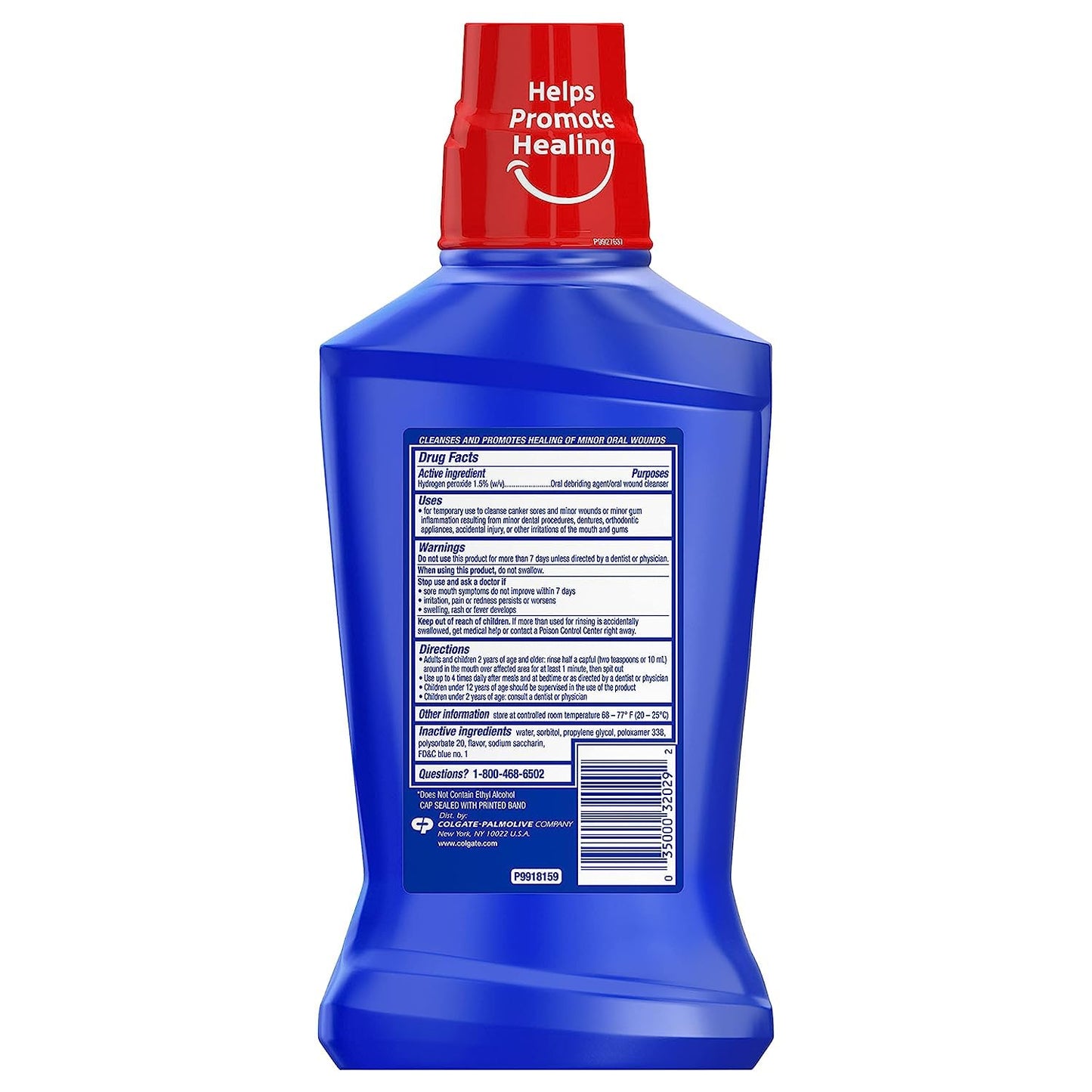 Colgate Peroxyl Mouth Sore Rinse Mild Mint - 16.9 Fl Oz (Pack of 2)