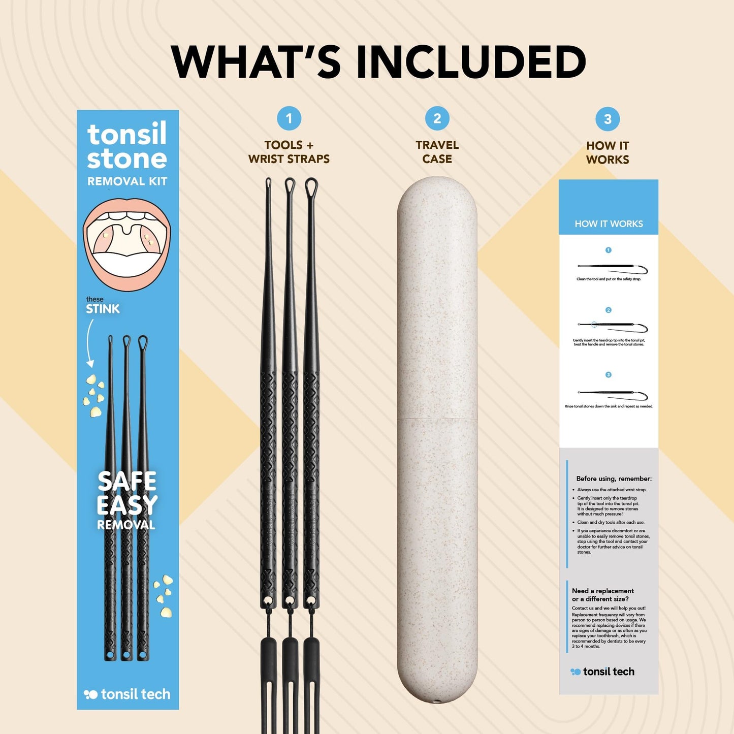 Tonsil Tech Tonsil Stone Remover Tool - Tonsil Stones Removal Kit - Made in USA