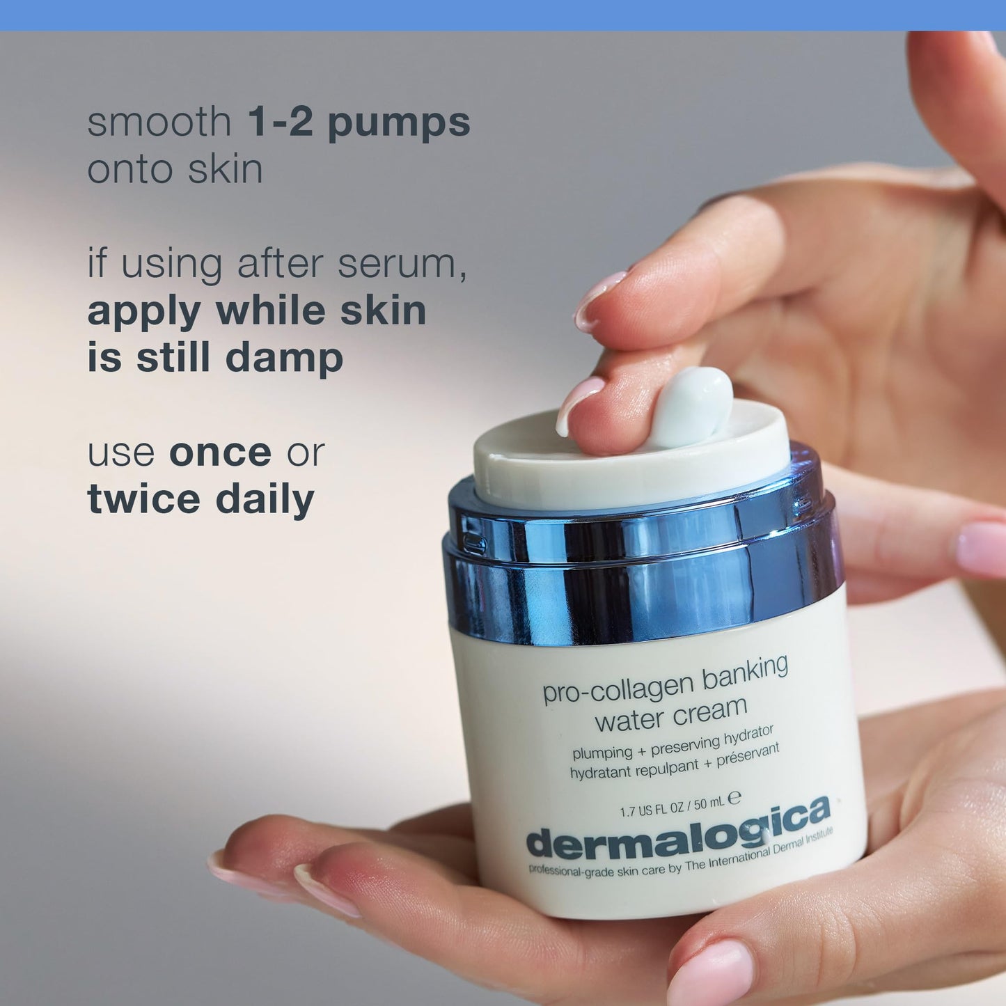 Dermalogica Pro Collagen Banking Water Cream, Peptide Collagen Moisturizer for Face - Plumps, Firms, and Preserves Collagen and Elastin, Anti-Aging Hydrating Cream, 1.7 Fl Oz