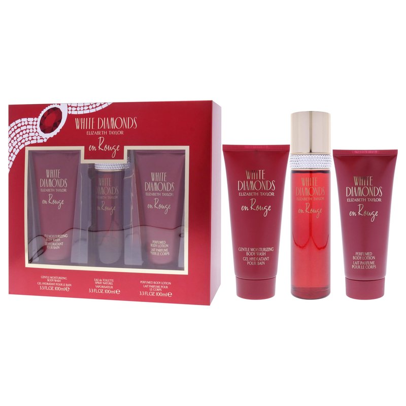 Elizabeth Taylor White Diamonds En Rouge, 3 Piece Gift Set women