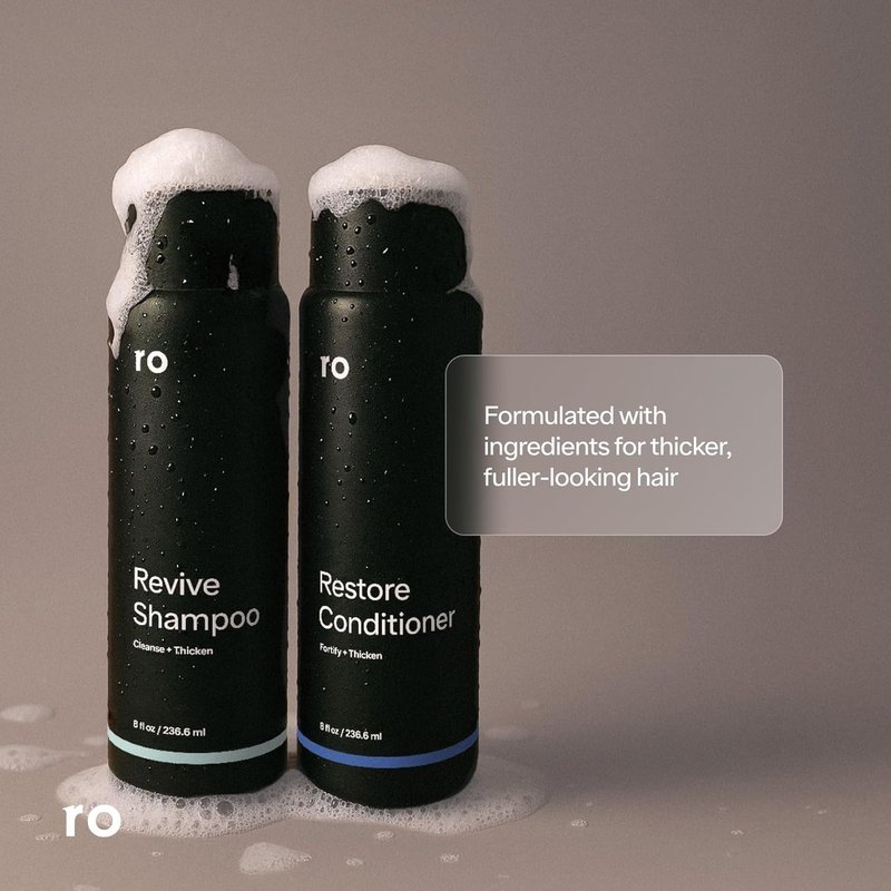 Revive Shampoo & Restore Conditioner Duo for Thicker Hair - Sulfate-Free, 8 fl oz (Pack of 2)