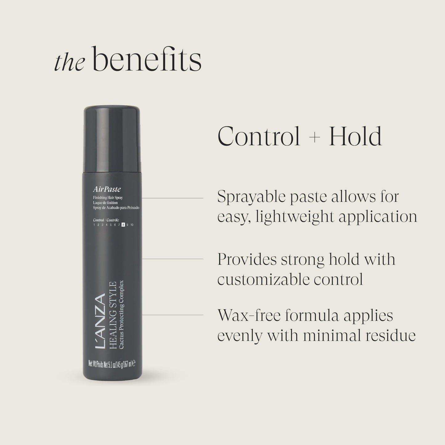 L'ANZA Healing Style Air Paste with Strong Hold Effect, Nourishes and Refreshes the Hair While Styling, With Keratin Cactus Complex for a Shiny Weight-Free Look (5.1 Fl Oz)