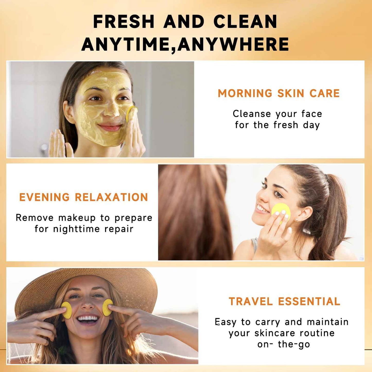 Pumkot Turmeric Kojic Acid Cleansing Pads, Turmeric Face Scrub Pads Enriched with Kojic Acid, 50PCS