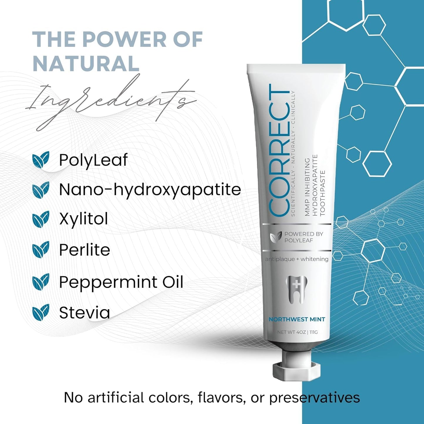 Fluoride-Free Nano-Hydroxyapatite Toothpaste – Whitening, Sensitive Teeth, MMP Inhibiting, Antiplaque, Remineralizing, Created by Doctors + Dentists for Gum Health, SLS-Free, Made in USA, 4oz, 2-Pack