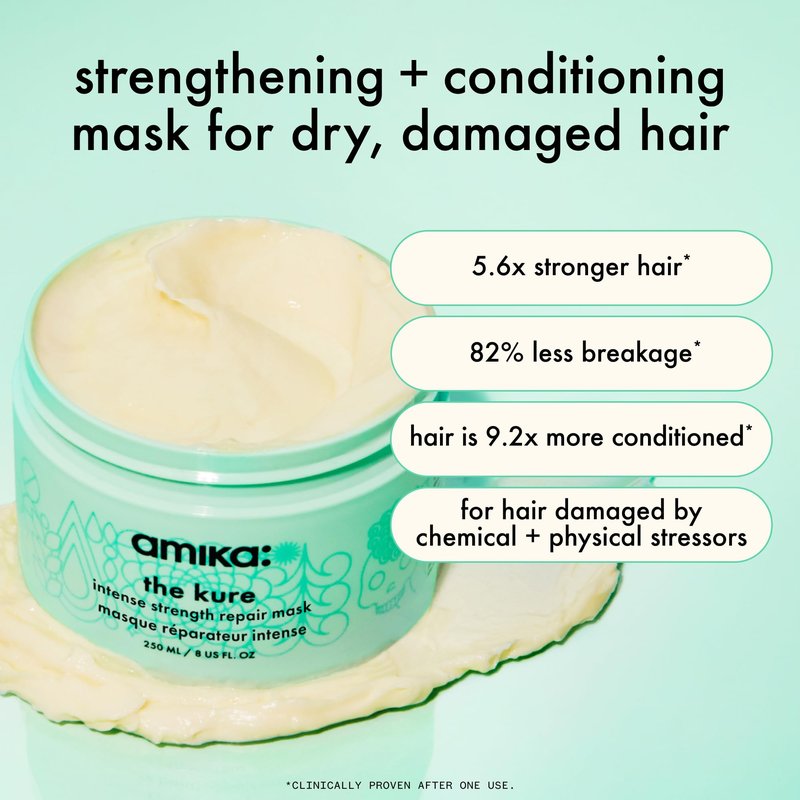 amika the kure intense strength repair mask, 250ml