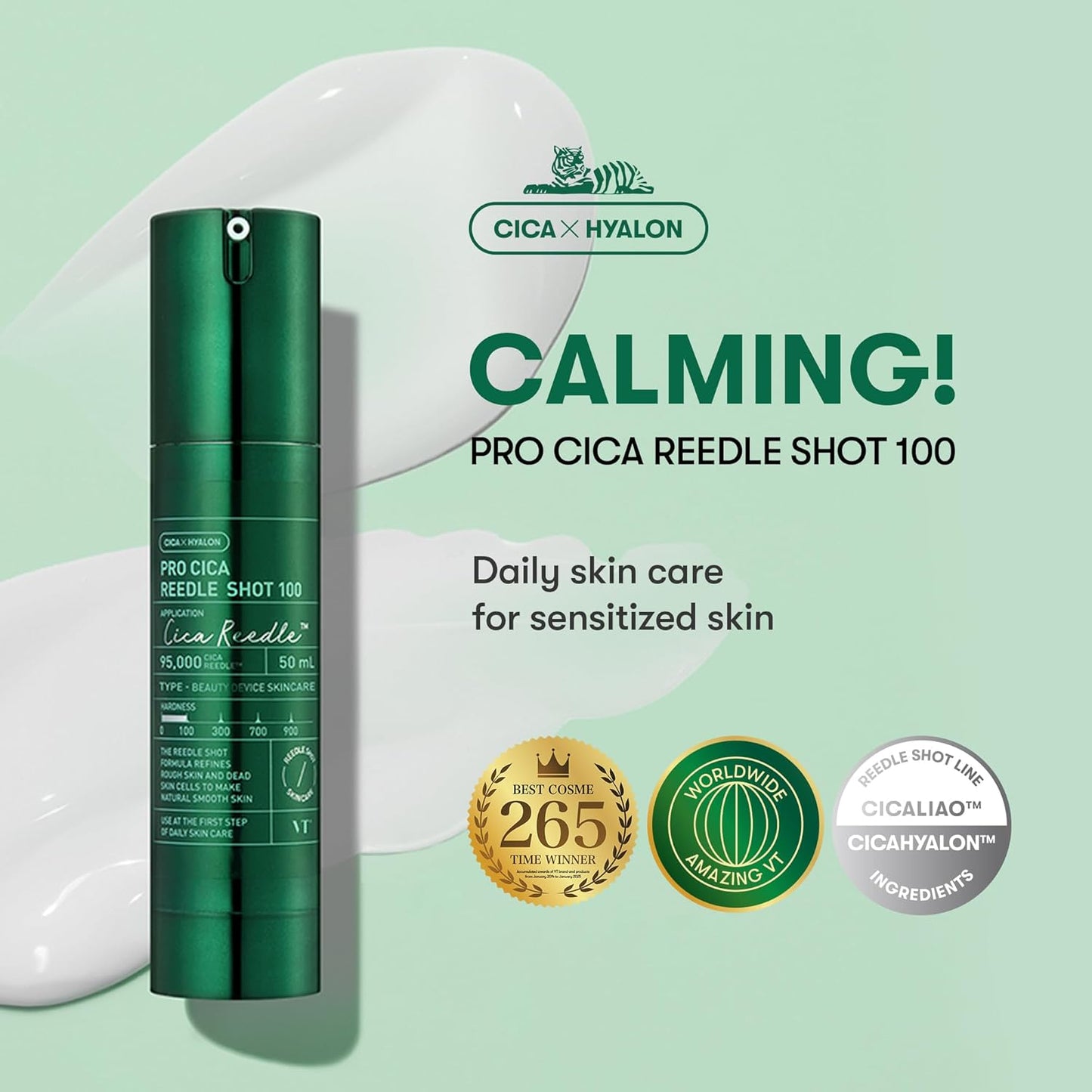 Pro Cica Reedle Shot Serum - Centella Asiatica & Microneedling Formula | Korean Skin Booster, 1.69 fl oz (50ml)