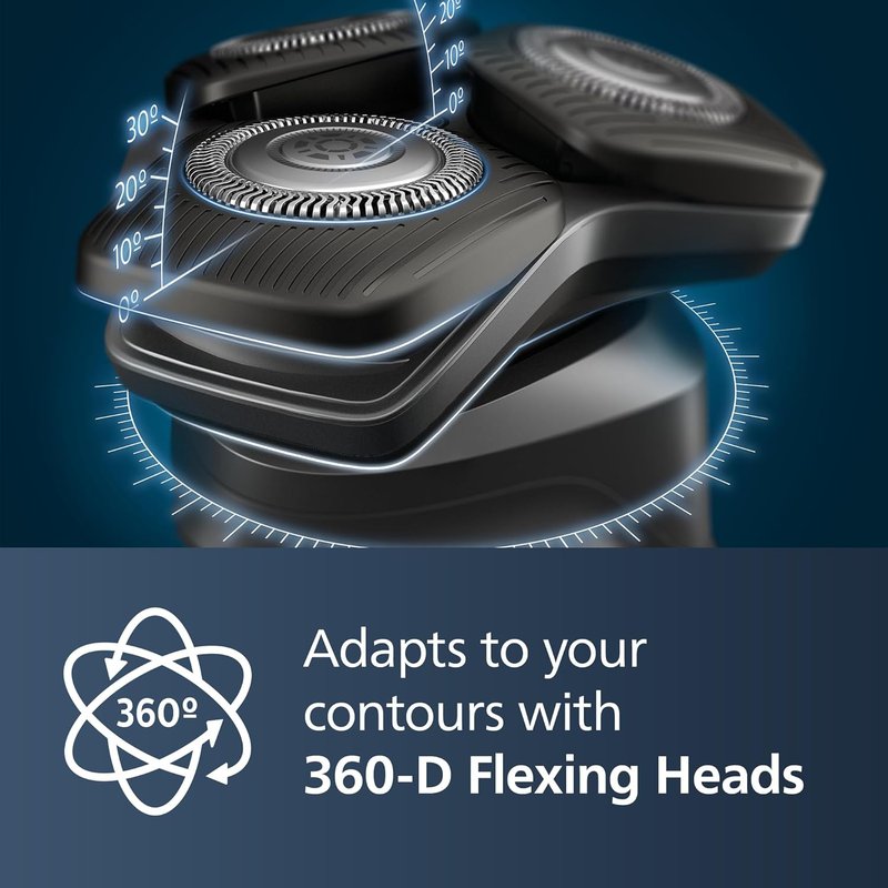Philips Shaver Series 5000 - Wet & Dry Electric Shaver with Charging Stand | S5898/25