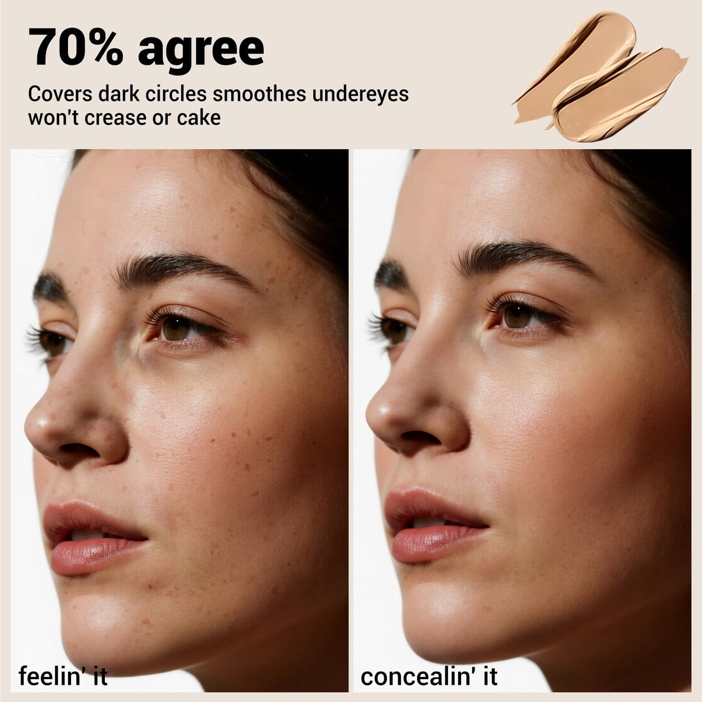 HECI BEAUTY Liquid Concealer Makeup for Blemishes & Dark Circles - Medium to Full Coverage Concealer for Face,05 Medium, 0.22 Fl Oz
