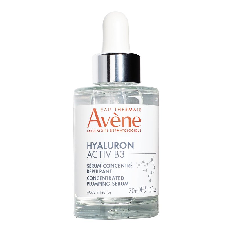 Avène Hyaluron ACTIV B3 Concentrated Plumping Serum, Light-weight hydrating serum, powered by Niacinamide + Pure Hyaluronic Acid, Firms & Plumps the skin for a healthy complexion 1 oz