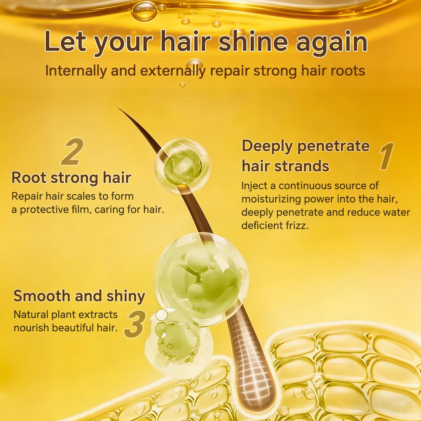 Discoliner Luxury Moroccan Hair Oil for Dry, Frizzy Hair & Split Ends, Hair Oil Treatment for Shine, Hydration & Repair (1, 100, Milliliters)