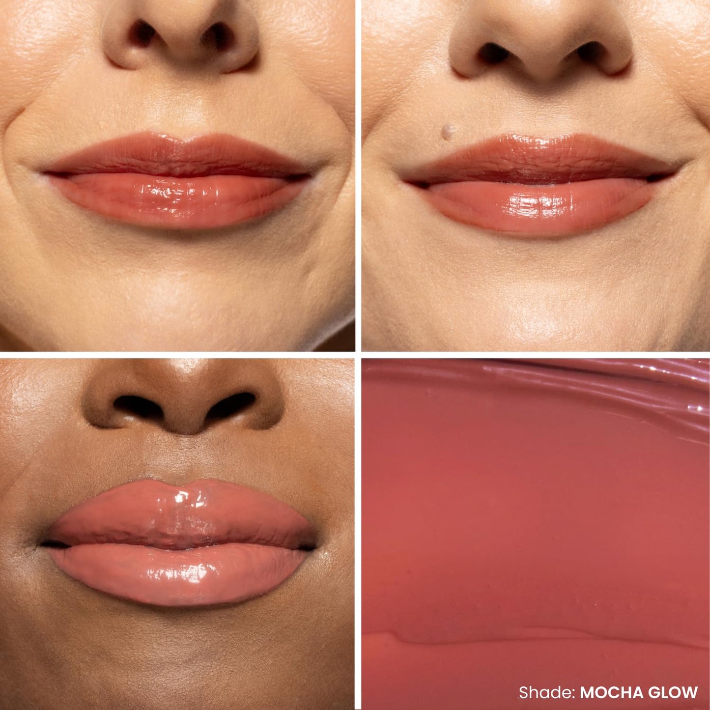 OFIR Hue Hydrator Lip Jelly - Luminous Gloss With Apricot & Coconut Oil | Mocha Glow - Warm Terracotta, 0.135 Fl oz