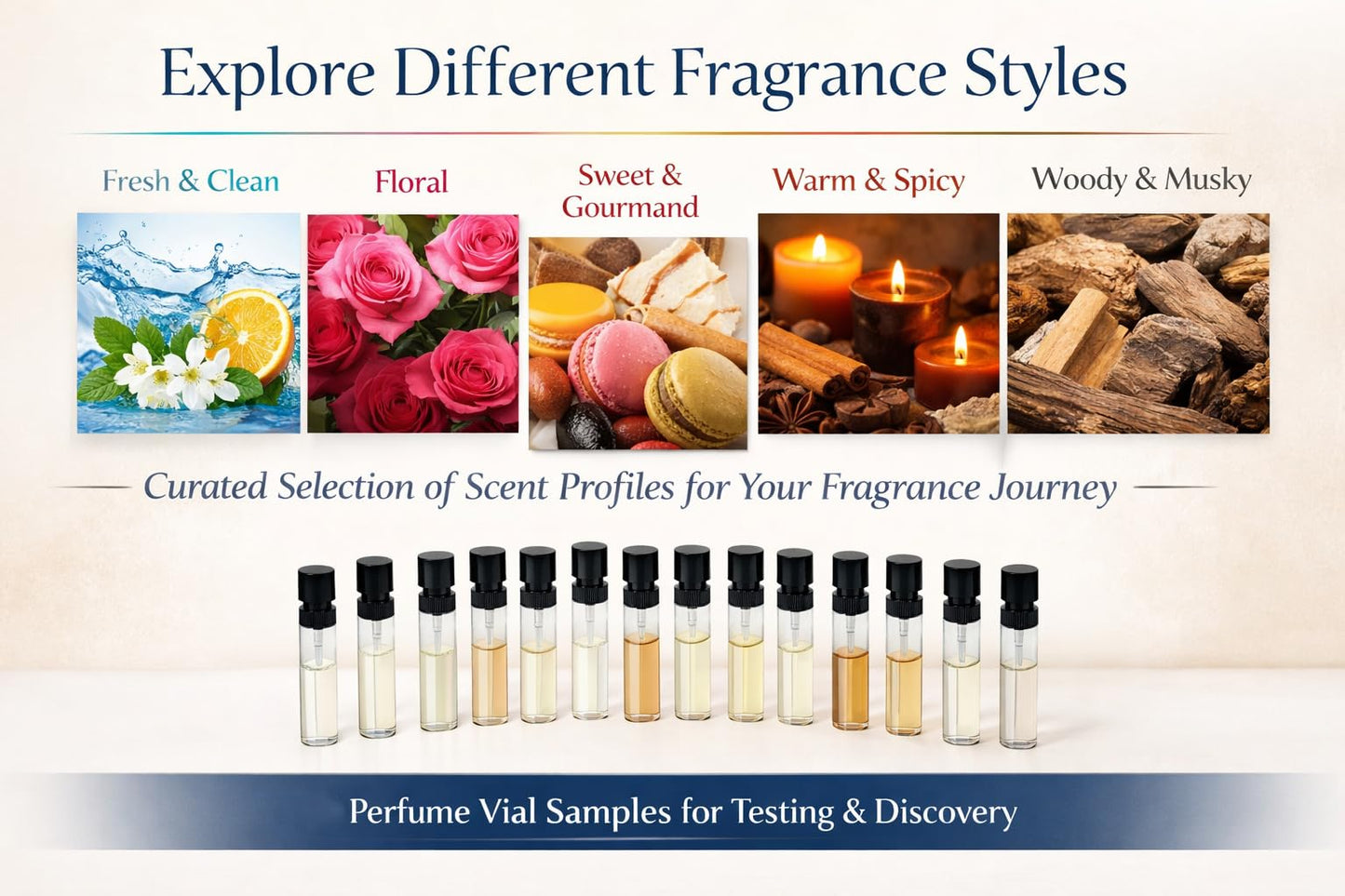 Pilestone Women’s Fragrance Discovery Sampler Set – Curated Mix of Designer-Inspired & Popular Perfume Vial Samples, Multiple Scent Styles for Testing & Exploration (15 Vials)