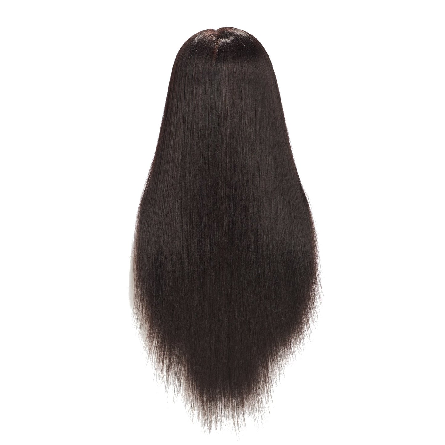 Training Head 26"-28" Long Hair Mannequin Training Head Dolls for Cosmetology Synthetic Fiber Hair Styling Hairdressing Manikin Head for Hairdresser with Clamp Stand (Yaki Black)