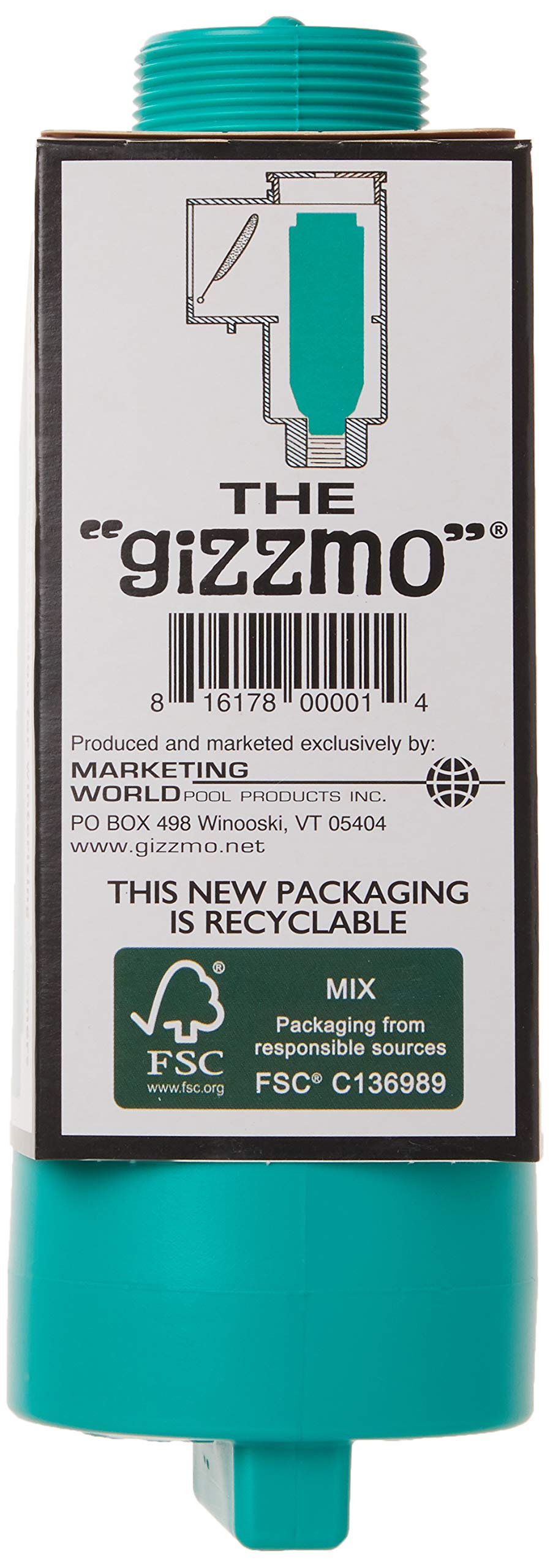 Gizzmo MWUG Ultra Skimmer Freeze Protection with Blowout Valve, 16- Inch